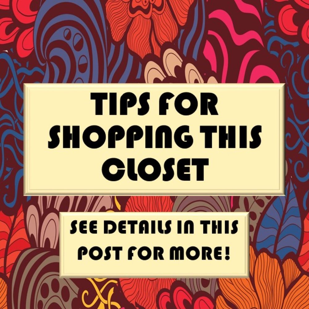 READ HERE FOR CLOSET TIPS! :-D